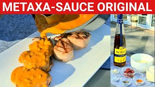 ♨️ GRILLBLITZ Metaxasauce Original Schweinefilet mit Sauce vom Grill für Gyros vom Griechen Rezept [upl. by Teak]