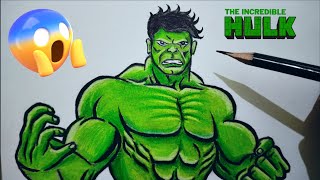 Easy Detailed Drawing of Incredible Hulk drawing art RohitBhutearts tseries [upl. by Thoer]