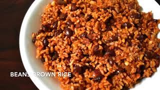 RED BEANS BROWN RICE RECIPEMEXICAN RED BEANS RICE RECIPE [upl. by Ilesara625]