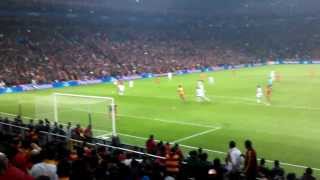 CL GalatasarayReal Madrid Drogba Legend goal Tribün Çekimi Stadium Live [upl. by Alemaj]