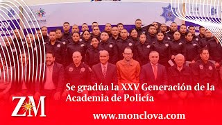 Se gradúa la XXV Generación de la Academia de Policía [upl. by Suirred812]