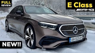 2024 MERCEDES E Class AMG Sedan NEW SNOW TEST DRIVE Full InDepth Review 4MATIC [upl. by Mehalek]