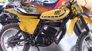 1976 Yamaha YZ100 With 175 Top End [upl. by Cari]