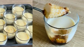 Flan au caramel ￼￼🍮 recette très facile 😌 [upl. by Otcefrep674]