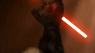 Star Wars The Clone Wars Obi wan and Ventress vs Darth Maul and Savage [upl. by Steep]