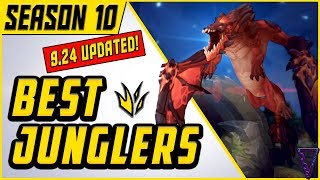 The Best Junglers For All Ranks  Patch 924  Season 10  Tier List League of Legends [upl. by Larcher]