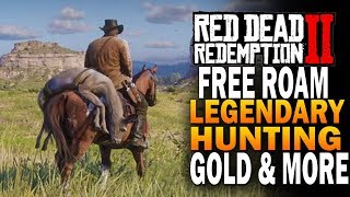 RDR2 Free Roam Gameplay  Legendary Hunting Treasure Hunts Gold amp More Red Dead Redemption 2 [upl. by Marelda]