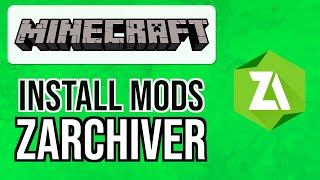 How to INSTALL MODS on MINECRAFT using ZARCHIVER 2024  Minecraft PE Mods on Android [upl. by Retse]