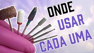 Aprenda Para Que Serve Cada Broca de Unha Onde Comprar Como Colocar e Como Esterilizar [upl. by Ahsuas898]