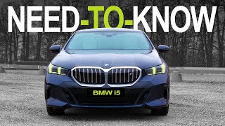 BMW I5  The things YOU need to know  Charging Range Noise 0100 [upl. by Akeemahs]