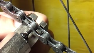 How to Replace a Mountain Bike Bicycle Chain Chain tool Wear gauge tool 2024 [upl. by Attevaj]