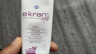 Honest review of Ekran silicone gel sunscreen SPF 50 PA [upl. by Inor120]