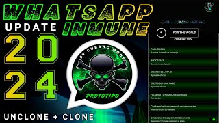 WHATSAPP INMUNE ACTUALIZADO 2024 MODS PRIMARIO Y SECUNDARIO  PROTIPO V16 [upl. by Aninotna]