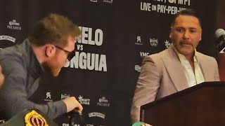 💥 CANELO amp OSCAR AGAIN💥 SAUL CANELO ALVAREZ VS JAIME MUNGUIA PRESS CONFERENCE canelo [upl. by Arraic811]