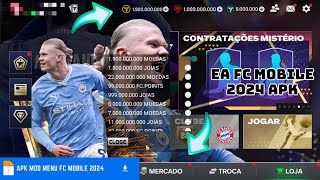 Como Ter Dinheiro Infinito no FC mobile 2024  Novo apk mod fc 24 [upl. by Atiuqcaj]