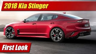 2018 Kia Stinger First Look [upl. by Akinoj]