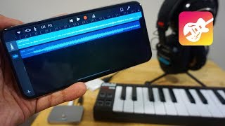 Connecting an External Mic to an iPhone XS Max amp GarageBand [upl. by Clarabelle168]