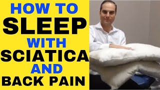 Best Sleeping Position for Back Pain Sciatica Leg Pain Relief at Night by Chiropractor in Vaughan [upl. by Holleran]