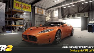 CSR2 Spyker C8 Preliator shift and tune for 760x [upl. by Yllier]