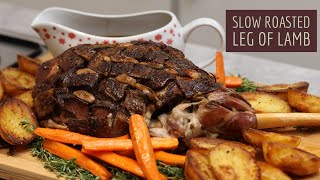 Slow Roasted Leg of Lamb with Garlic amp Rosemary Impress Your Guests with This ShowStopping Recipe [upl. by Broderic]