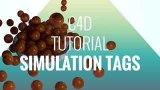 Cinema 4D Tutorial Simulation Tags [upl. by Aerdnu438]