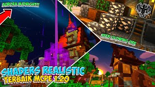 MANTAPZ  TOP BEST SHADERS MCPE 119 amp 120 REALISTIC TERBAIK RINGAN NO LAG rtx shaders mcpe [upl. by Elem942]