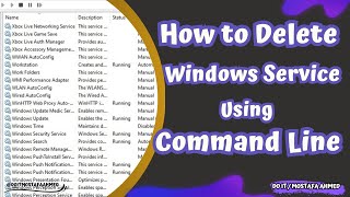 How to Delete a Windows Service With the Command Line [upl. by Carlton]