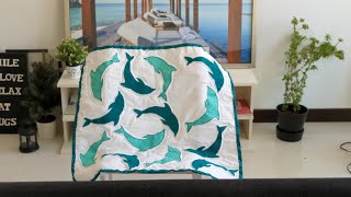 DIY  How to make Applique Baby Quilt machine [upl. by Schubert734]