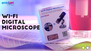 Zoom upto 1000X with this WiFi Digital Microscope  amiciCare [upl. by Treblah]