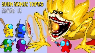 Among Us is scared when meeting Shin Sonic Tapes Yellow and the mystery behind it  Peanut Animation [upl. by Sasha]