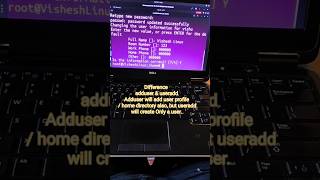 Difference adduser useradd Linux ubuntu shortsviral shortvideo shorts viral song songs [upl. by Victoir948]