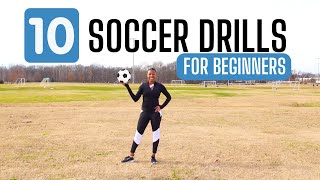 ⚽️ Soccer Drills for Beginners  At Home Soccer Elementary PE [upl. by Amaerd]