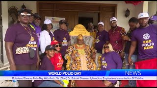 Rotarians Mark Polio Day with Amb Sir Chief Dr G O Igbinedion Emphasizing Child Immunization [upl. by Doherty914]