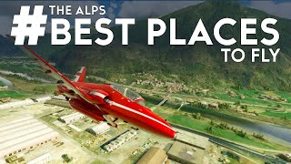 Microsoft Flight Simulator  Best Places to Fly  The Alps [upl. by Darby404]