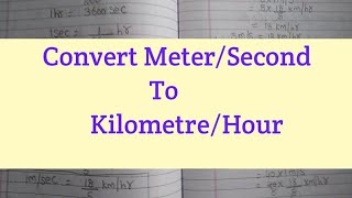 How to Convert msec to kmhr  Conversion of metersecond to kilometrehour  msec to kmhr [upl. by Zak]