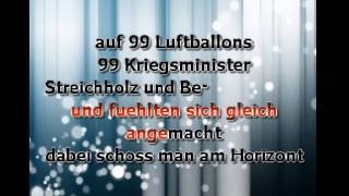 Nena  99 Luftballons  Karaoke [upl. by Hartley404]