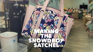 Making the Snowdrop Satchel Bag by Blue Calla Sewing Patterns [upl. by Rubbico558]