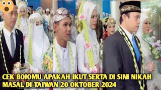 Nikah Masal Resmi Di Taiwan Bagi Yang Ngebet Pengen Nikah Buru [upl. by Nidorf312]