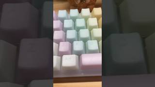 Changing my switches and keycaps Rainbow Pom jelly keycaps from Etsy [upl. by Mureil]