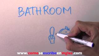 Cómo se escribe en inglés CUARTO DE BAÑO [upl. by Bilski807]