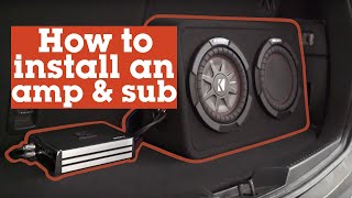 How to install an amp and sub in your car  Crutchfield video [upl. by Ciro]