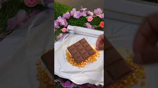 Chocolate Popcorn viral shorts trending chocolate hack food youtubeshorts youtube recipe [upl. by Nanci185]