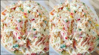 Christmas Coleslaw With Honey Simple amp Amazing Coleslaw  Recipes By Chef Ricardo [upl. by Uolymme144]