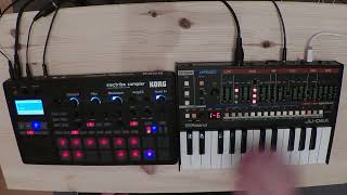 Friday Sashion 1 Korg Electribe Sampler Roland JU06a [upl. by Enneibaf]