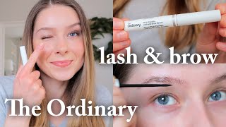 The Ordinary MultiPeptide Lash and Brow Serum Review  First Impressions [upl. by Newlin312]