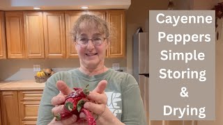 Cayenne Pepper Stringing For Food Storage Decoration and Seeds [upl. by Clotilda]