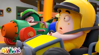 Terrific Toy Car Race 🏁  Oddbods  Funny Cartoons for Kids  Moonbug Kids Express Yourself [upl. by Noivaz]