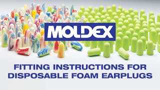 Foam Earplug Fitting Instructions [upl. by Eilesor]