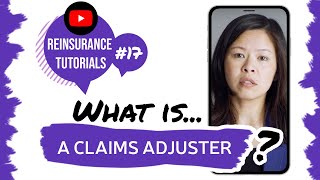 ✅ What is a claims adjuster  Reinsurance tutorials 17 [upl. by Jarlath166]