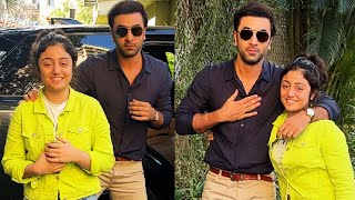 Ranbir Kapoor Arrives With His Bhanji Samara Sahni At Jeh Ali Khan Birthday [upl. by Zwiebel]